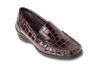 Madras Burgundy Glass Croc Womens Shoe