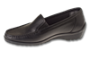 Madras Black Leather Womens Shoe