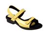 Carmel Yellow Leather Womens Sandal
