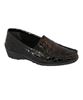 Madras Black Glass Croc Womens Shoe